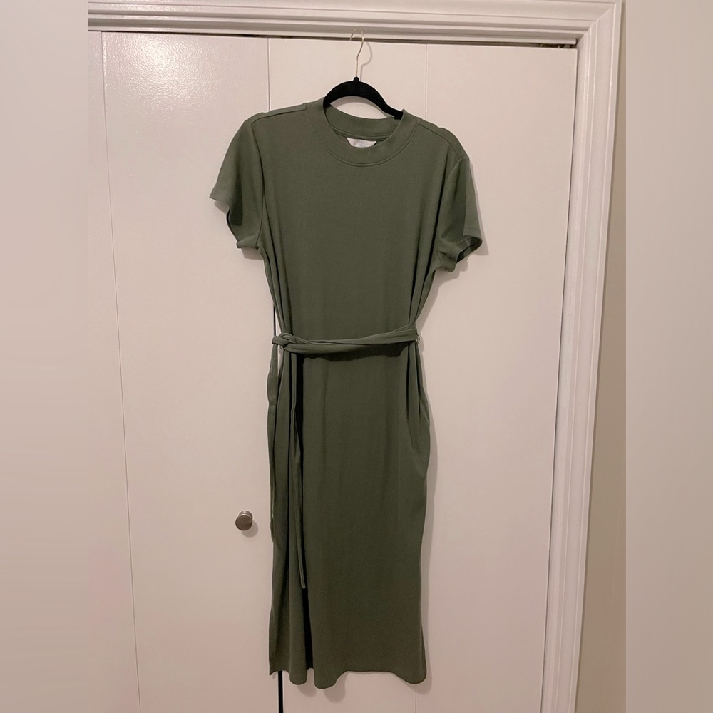 Olive Green Midi Dress